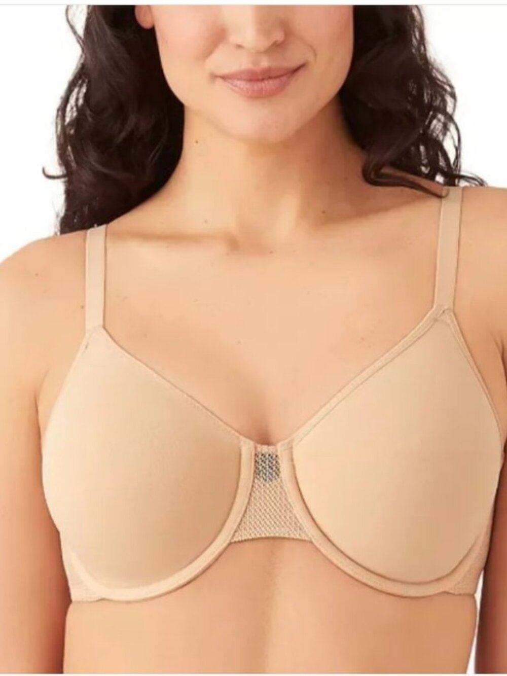 Wacoal Keep Your Cool Full Figure Unlined Underwire Bra Sand Beige Size 42DDD